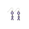 Pancreatic Cancer Earrings Purple-Watchus
