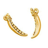 Pea Pod Plated Gold Charms - C318G-Watchus
