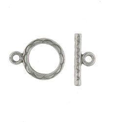 Pewter Scalloped Toggle Set-Watchus