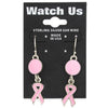 Pink Ribbon Earrings-Watchus