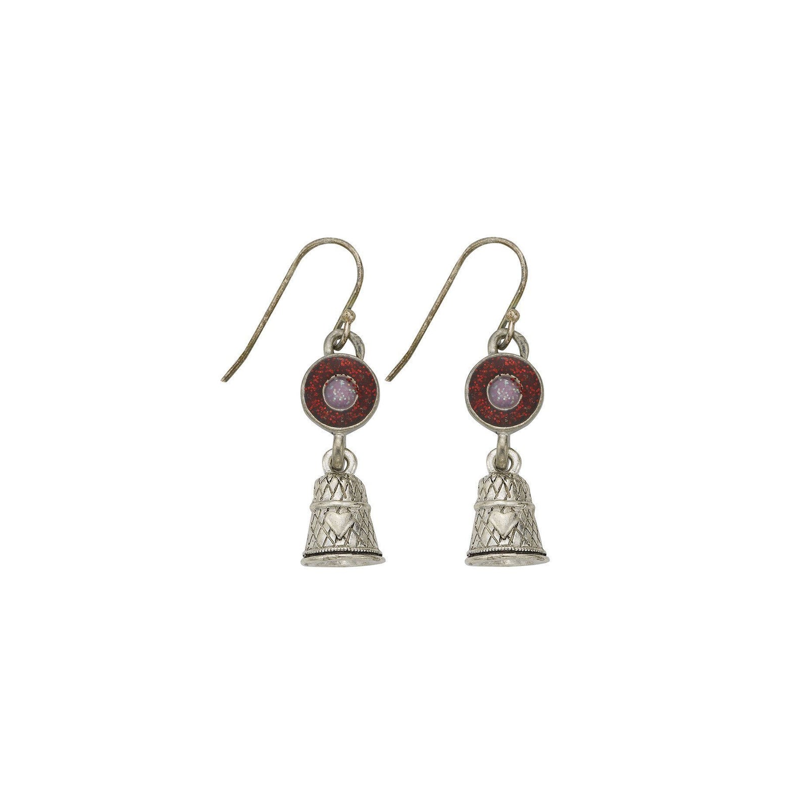 Pink Thimble Earrings-Watchus