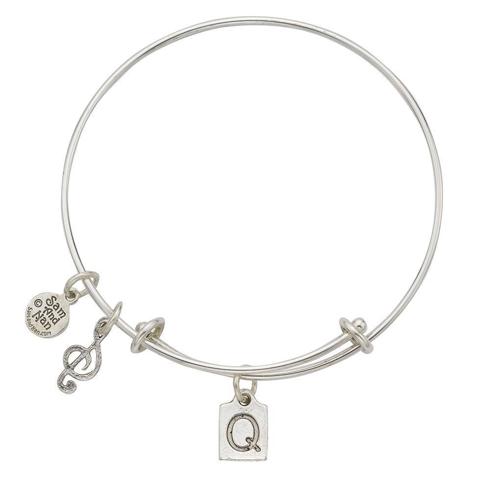 Q Charm Bangle Bracelet-Watchus