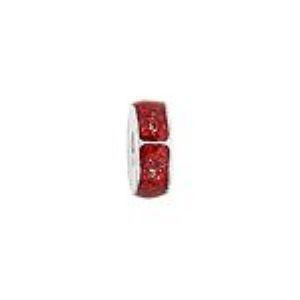 Red Epoxy Glitter Bead Fits Pandora Charm Bracelets-Watchus
