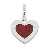 Red Glitter Heart Clip Charm-Watchus