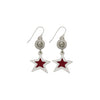 Red Star Dome Earring-Watchus