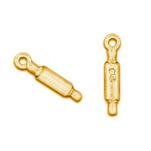 Rolling Pin Gold Plated Charms - C236G-Watchus