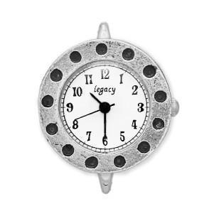 Round Bracelet Watch Faces with Black Polka Dots-Watchus