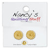 Round Carded Gold Plated Dresden Buttons - 2 Pack-Watchus