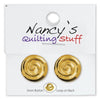 Round Carded Gold Plated Swirl Button - 2 Pack-Watchus