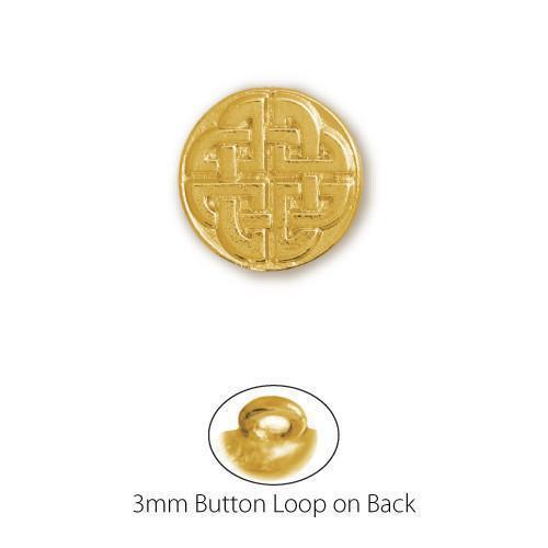Round Gold Celtic Knot Circle Button-Watchus