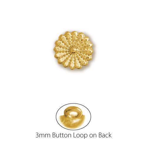 Round Gold Dresden Quilt Pattern Button-Watchus