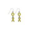 Sarcoma Bone Bladder Cancer Earrings Yellow-Watchus