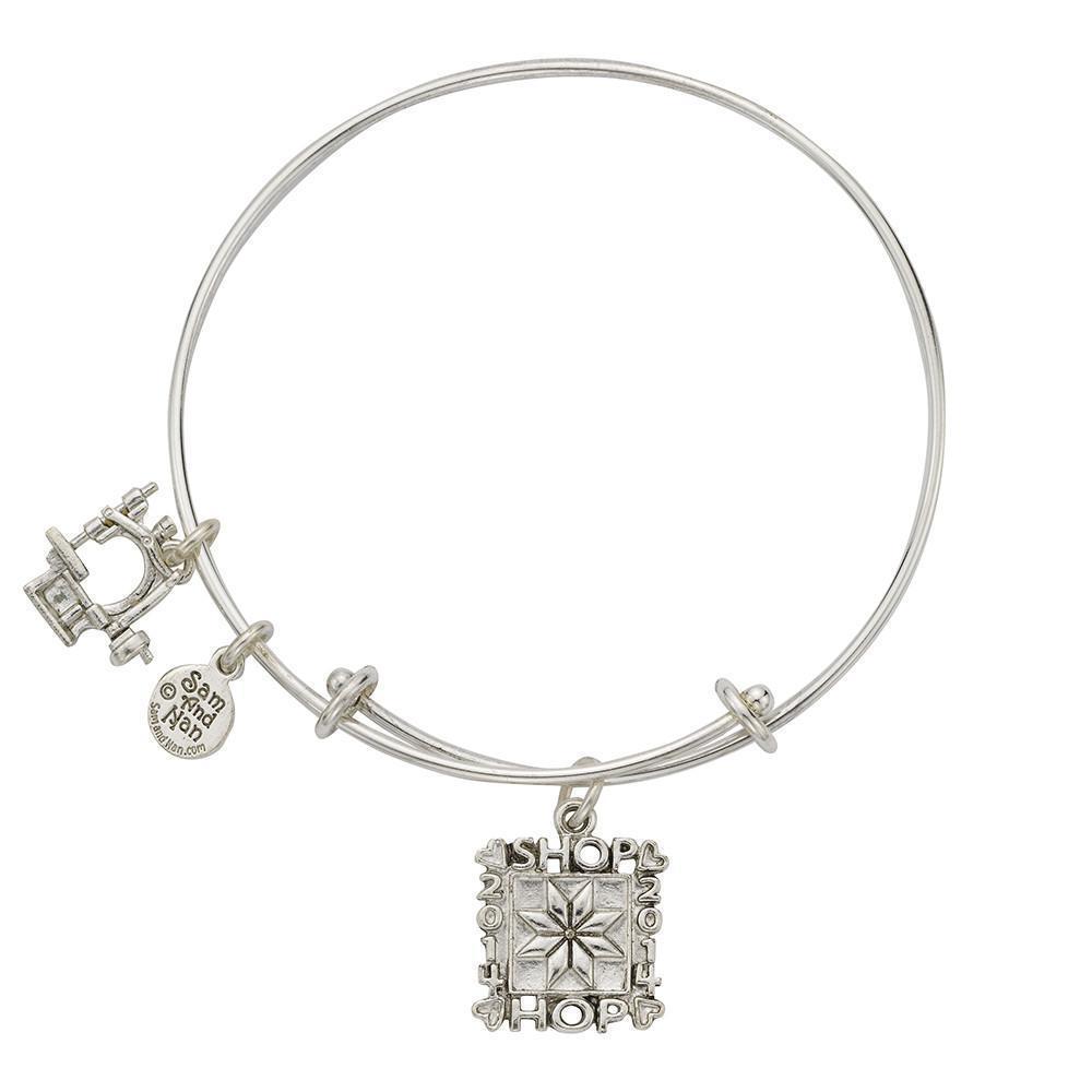 Shop Hop 2014 Charm Bangle Bracelet-Watchus