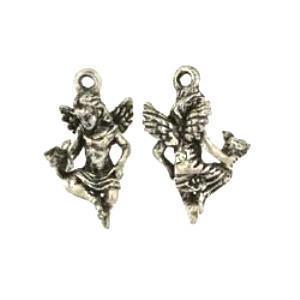 Silver Angel Bird Charm