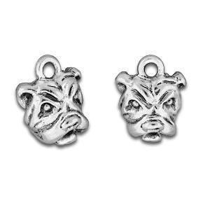 Silver Bull Dog Charm-Watchus