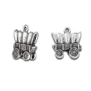 Silver Covered Wagon Charm-Watchus