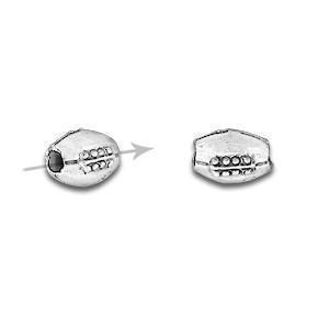 Silver Football Sport Bead-Watchus