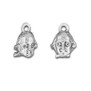 Silver George Washington Charm