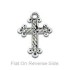 Silver Large Braided Cross Charm-Watchus
