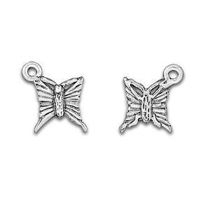 Silver Mini Butterfly Charm