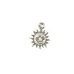 Silver Mini Sun Ornament Charm
