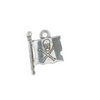 Silver Pirate Flag Charm-Watchus