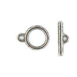 Silver Plain Toggle Set-Watchus