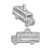 Silver School Bus Charm-Watchus