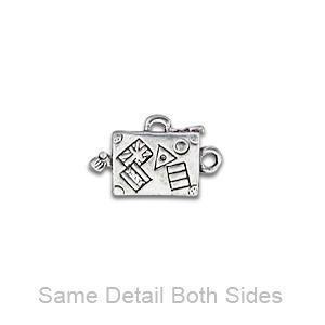 Silver Suit Case Charm