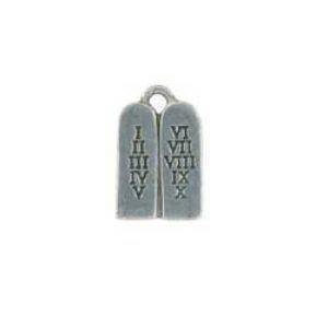 Silver Ten Commandments Charm