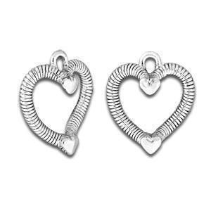 Silver Triple Heart Charm-Watchus