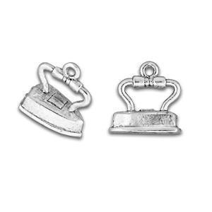 Silver Vintage Iron Charm