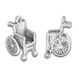 Silver Wheelchair Charm