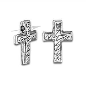 Silver Zig Zag Cross Bead-Watchus