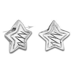 Silver Zig Zag Star Bead-Watchus