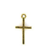 Simple Cross Plated Gold Charms - C631G-Watchus