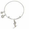 Skier Charm Bangle Bracelet-Watchus