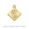 Sunbonnet Sue Quilt Gold Plated Charm-Watchus