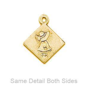Sunbonnet Sue Quilt Gold Plated Charm-Watchus