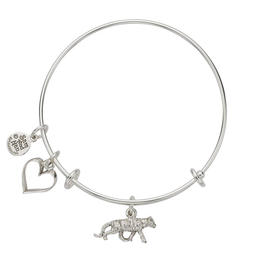 Tiger Charm Bangle Bracelet-Watchus
