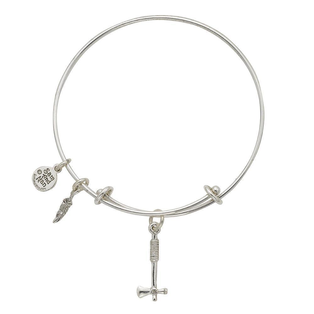 Tomahawk Charm Bangle Bracelet-Watchus