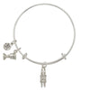 Torah, Kadish Cup Charm Bangle Bracelet-Watchus