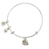 Train Star Charm Bangle Bracelet-Watchus