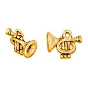 Trumpet Gold Plated Charms - C425G-Watchus