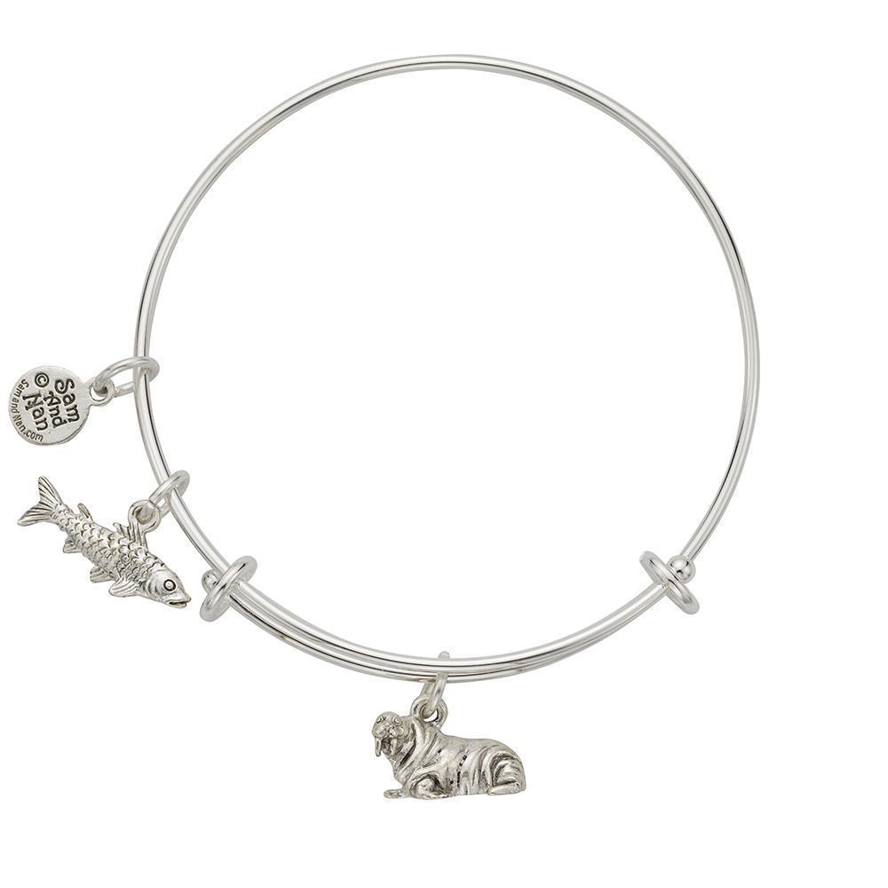 Walrus Charm Bangle Bracelet-Watchus