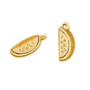 Watermelon Plated Gold Charms - C319G - Watchus