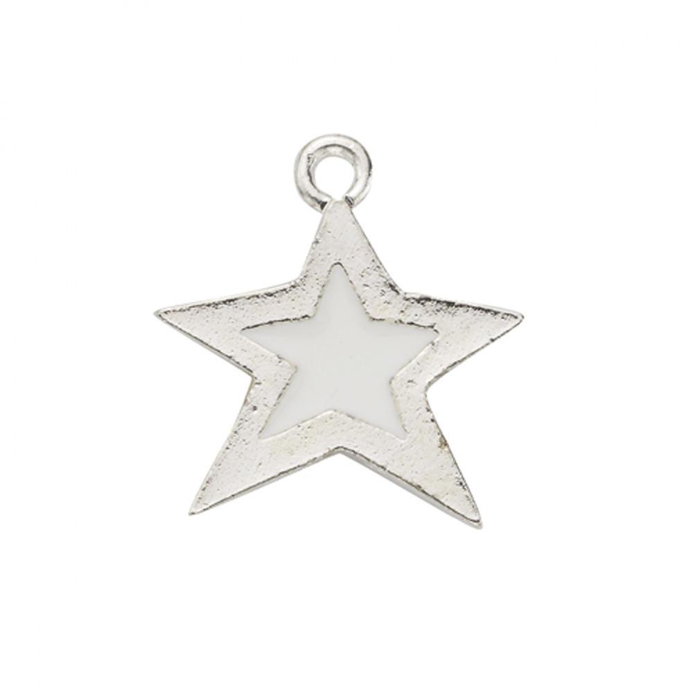 White Epoxy Star Charm-Watchus