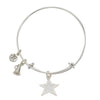 White Star Megaphone Bangle Bracelet-Watchus